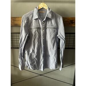 John Varvatos USA Men's Cotton Button Front | Size Medium